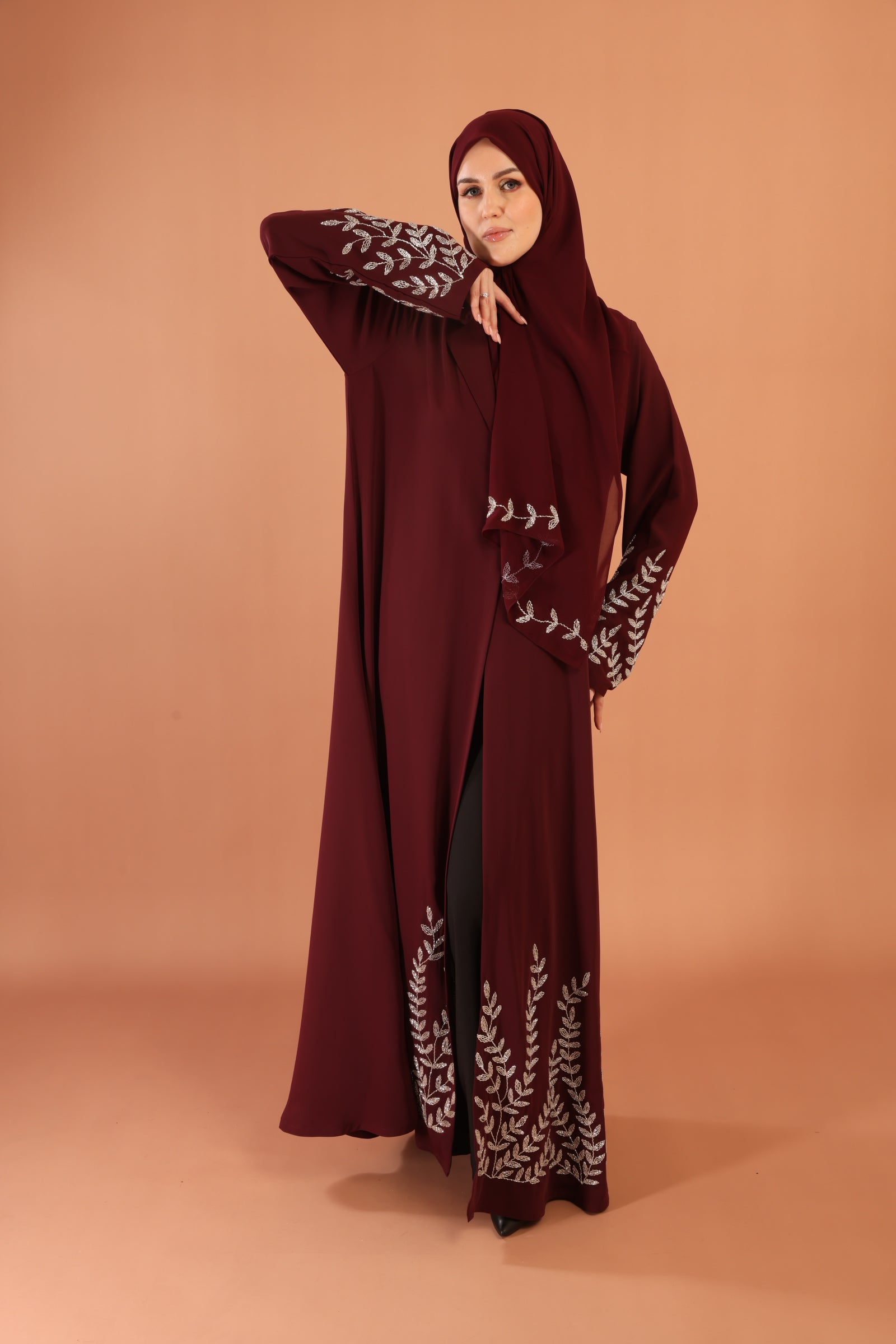 Annabi Luxe abaya — full length front view