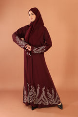 Annabi Luxe abaya — full length side view